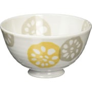美濃焼 軽量 飯碗 お茶碗 れんこん 黄 /和食器/食洗機・レンジ対応/日本製 134280