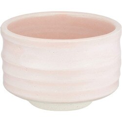 美濃焼 抹茶碗 半筒形 茶碗 桜志野 ピンク /日本製 597-2-41E