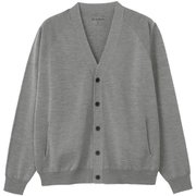 ホールガーメント ウール ニット カーディガン Wholegarment Wool Knit Cardigan GL43333 ミックスチャコール(XC) サイズ2 [アウトドア カーディガン ユニセックス]