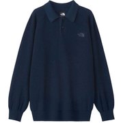 ロングスリーブコンフォーティブウールポロ L/S Comfortive Wool Polo NT72386 アーバンネイビー(UN) Sサイズ [アウトドア シャツ メンズ]