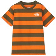 ショートスリーブフィールドボーダーティー S/S Field Border Tee NTJ32321 マンダリン(MD) 150サイズ [アウトドア トップス キッズ]