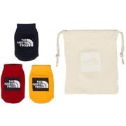 オーガニック 3P B Organic 3P NNB82313 TNFイエロー×TNFレッド(YR) [アウトドア ソックス ベビー]