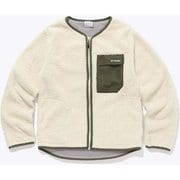 Wクレストフリースカーディガン PL0642 193 Chalk, Cypress Mサイズ [アウトドア フリース レディース]