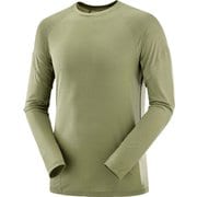 クロス ラン ロングスリーブ ティー CROSS RUN LS TEE M LC2138000 DEEP LICHEN GREEN XLサイズ [ランニングウェア シャツ メンズ]
