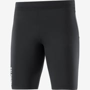 CROSS SHORT TIGHT M LC1867800 DEEP BLACK XSサイズ [ランニングウェア タイツ メンズ]