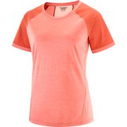 OUTLINE TEE W LC2117500 FADED ROSE/MINERAL RED Mサイズ [アウトドア カットソー レディース]