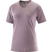 ランライフ ショートスリーブ ティー RUNLIFE SS TEE W LC2132100 MOONSCAPE/HEATHER Sサイズ [ランニングウェア シャツ レディース]