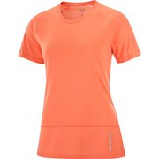 クロス ラン ショートスリーブ ティー CROSS RUN SS TEE W LC21318 CORAL XSサイズ [ランニングウェア シャツ レディース]