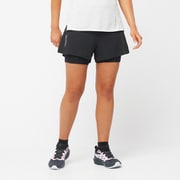 SENSE AERO 2IN1 SHORT W LC2037600 DEEP BLACK XSサイズ [アンダーウェア]