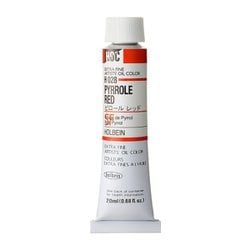 ホルベイン 油絵具 6号 20ml H028 ピロールレッド