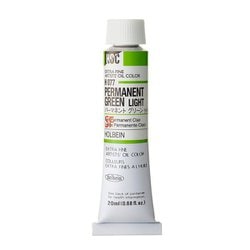 ホルベイン 油絵具 6号 20ml H077 パーマネントグリーンライト