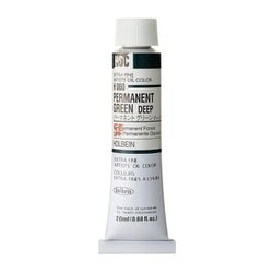 ホルベイン 油絵具 6号 20ml H080 パーマネントグリーンディーフ