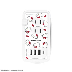 USB/USB Type-C 付き ACタップ サンリオキャラクターズ ハローキティ SANG-361KT