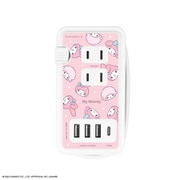 USB/USB Type-C 付き ACタップ サンリオキャラクターズ マイメロディ SANG-361MM