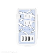 USB/USB Type-C 付き ACタップ サンリオキャラクターズ シナモロール SANG-361CN