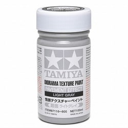 87116 タミヤ 情景製作 No.116 情景テクスチャーペイント 100ml 路面 ライトグレイ [プラモデル塗料]