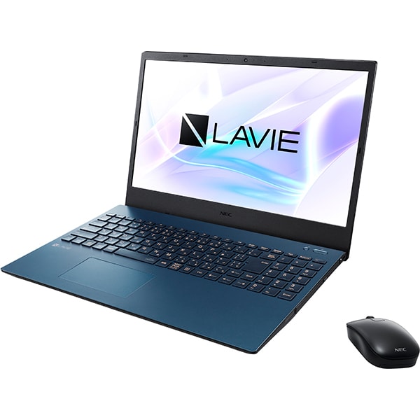 NEC エヌイーシーノートパソコン/LAVIE N15/15.6型/Core i3-1115G4/Intel UHD Graphics/メモリ 8GB/SSD 512GB/Windows 11 Home/Microsoft Office Home & Business 2021/ネイビーブルー/ヨドバシカメラ限定モデル PC-N1535GAL-YCΩ