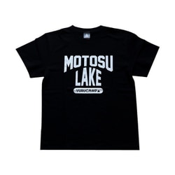 ゆるキャン△ MOTOSU LAKE Tシャツ ブラック Mサイズ [キャラクターグッズ]