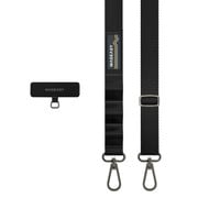ME_SPASRFBS2_BK [スマートフォン各種対応 スマホショルダーストラップ 斜めがけ/首掛け/肩掛け 長さ調節可能 Strap＋ Strap Card （20mm）]