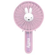 miffy コンパクトハンディファン USB扇風機 風量調節3段階 ストラップ付き AURORA PINK 393-PXXP050-AP