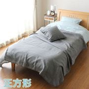 MNS684005-05 [マルチカバー ざっくりとした生地感 ソファーカバー ベッドカバー こたつカバー グレー 正方形 約190×190cm フリークロス 洗える]