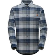 トロヴァットロングスリーブシャツメン Trovat Longsleeve Shirt Men 1015-01350 00735 steel-marine Mサイズ(日本：Lサイズ) [アウトドア シャツ メンズ]