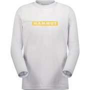 キューディー ロゴ プリント ロングスリーブ Tシャツ アジアンフィット メン QD Logo Print Longsleeve T-shirts AF Men 1016-01030 00741 platinum-tangerine PRT2 Mサイズ(日本：Lサイズ) [アウトドア カットソー メンズ]