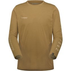 QDロゴプリントロングスリーブTシャツアジアンフィット メンズ カットソー dark sand-savannah PRT3（7529） Sサイズ(日本：Mサイズ) 1016-01030
