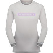 キューディー ロゴ プリント ロングスリーブ Tシャツ アジアンフィット ウィメン QD Logo Print Longsleeve T-shirts AF Women 1016-01040 00745 platinum-supernova PRT2 Mサイズ(日本：Lサイズ) [アウトドア カットソー レディース]