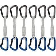 ワークホース キーロック 17cm 6パック クイックドロー Workhorse Keylock 17cm 6-Pack Quickdraws 2040-02581 33275 Straight Gate/Bent Gate Key Lock, grey-blue [クイックドロー]