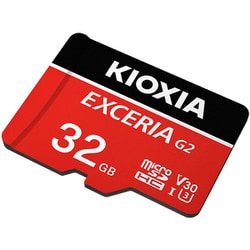 KIOXIA(キオクシア) EXCERIA G2 マイクロSDHC UHS-I メモリカード KMU-B032GR レッド 容量:32GB