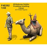 CMF48392 1/48 独アフリカコープ兵士1体＋不服従のらくだ・3Dプリント [プラモデル]