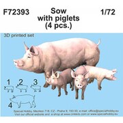 CMF72393 1/72 母豚と3匹の子豚・3Dプリント [プラモデル]