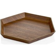 003210 [evelin PLATE HEXAGON WOOD BR]