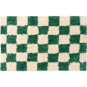 001460 [Morocco CHECKER RUG 50×70 Green]