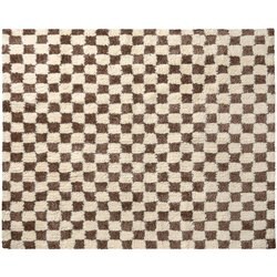 Morocco CHECKER RUG 200×200 Brown 001463