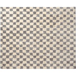 Morocco CHECKER RUG 200×200 Gray 001463