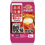 血流改善 腰ホットン つらい腰痛を温熱でやわらげる 衣類に貼る 5枚入 【一般医療機器】