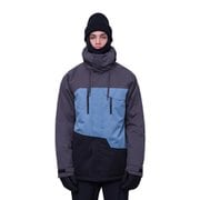 GEO INSULATED JACKET M2W115 CHARCOAL BLUE BLACK Mサイズ [スノーボード ウェア ジャケット メンズ]