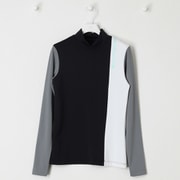 012-3267504-010-0 [ゴルフシャツ レディース ベアスムース裏起毛 長袖 モックネック プルオーバー WO 0サイズ ブラック]
