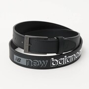 012-3282001-010-F [U シンセティックレザー シーズンロゴプリント ベルト SP ユニセックス FRサイズ ブラック]