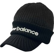 012-3287011-010-F [U 天竺×リブ ロゴ刺繍 ブリムビーニー SP ユニセックス FRサイズ ブラック]