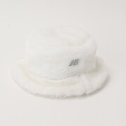 012-3287517-030-F [W ファー NB刺繍 バケットハット SP ウィメンズ FRサイズ ホワイト]