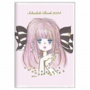 2024年 手帳 月間A6 水森亜土 ピンク S2957485