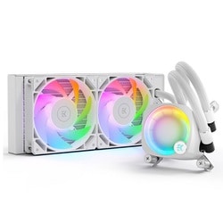 オールインワン水冷CPUクーラー ホワイトRGBモデル 240mm EK-Nucleus AIO CR240 Lux D-RGB - White
