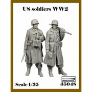 AR35048 1/35 WWII アメリカ 機関銃チームセット 2体入 [組立式プラスチックモデル]
