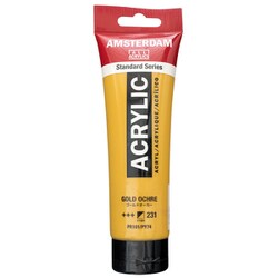 アムステルダムアクリリックカラー 120ml #231 ゴールドオーカー T1709-231