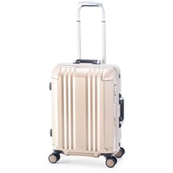 スーツケース デカかるEdge フレームタイプ 旅行日数目安：3～4泊 35L ホールロック TSAロック搭載 ALI-070R-18 シャンパンゴールド