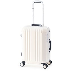 スーツケース デカかるEdge フレームタイプ 旅行日数目安：3～4泊 35L ホールロック TSAロック搭載 ALI-070R-18 バニラ