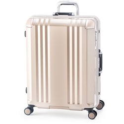 スーツケース デカかるEdge フレームタイプ 旅行日数目安：5～7泊 73L ホールロック TSAロック搭載 ALI-070R-24 シャンパンゴールド